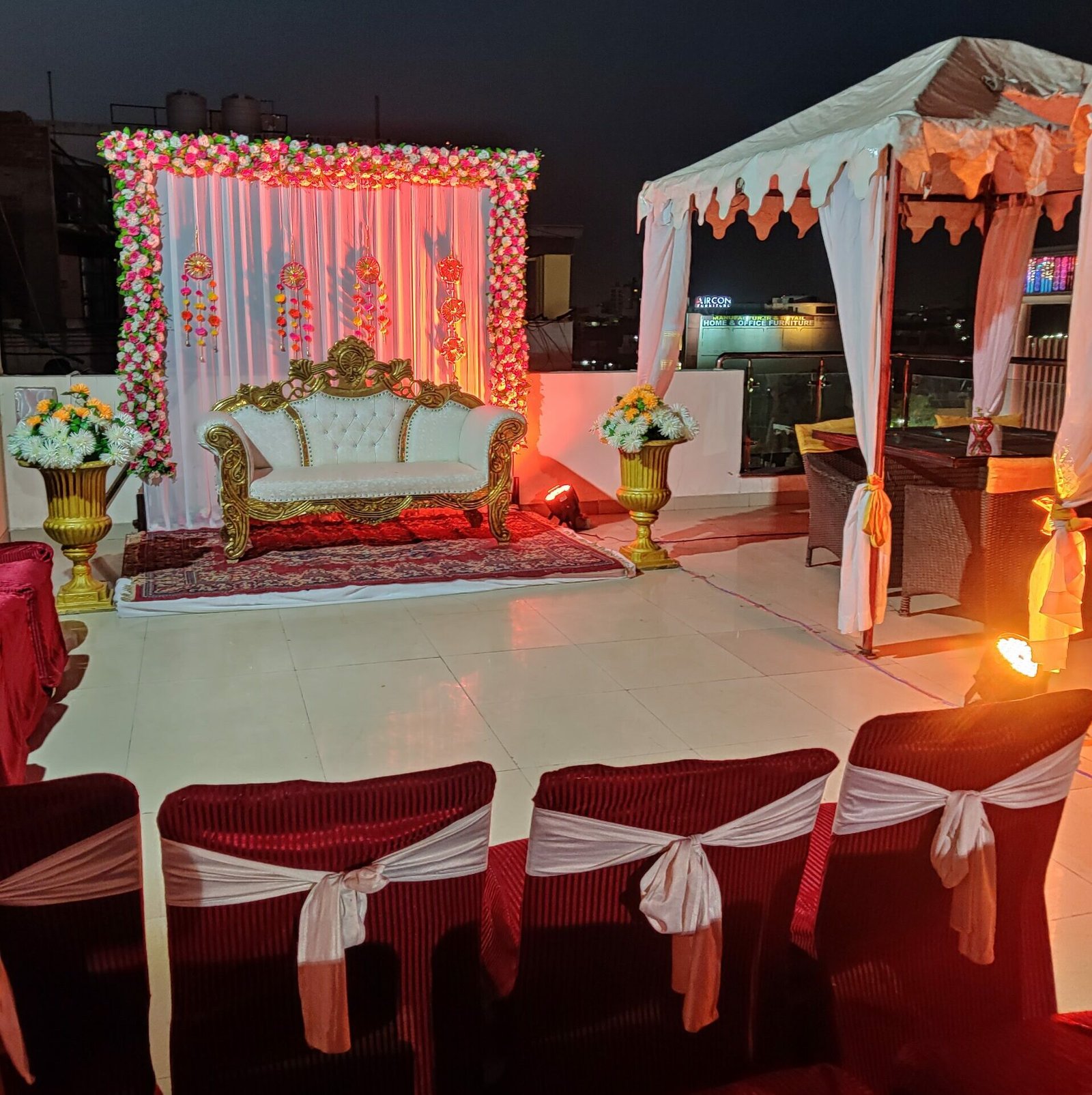 Roof To Party Space at Hotel Savi regency Jaipur