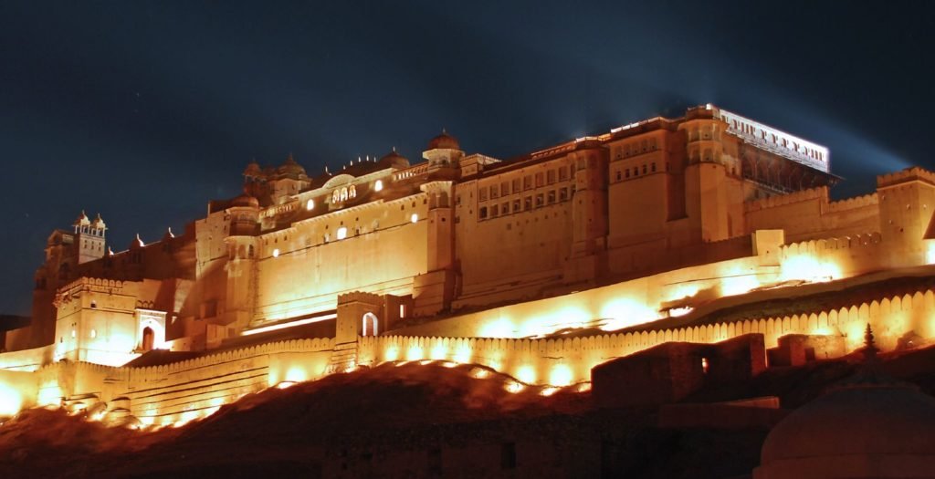 Night Tourism in JaipurAmber Fort at NightHotel in Jaipur Hotel Savi Regency
