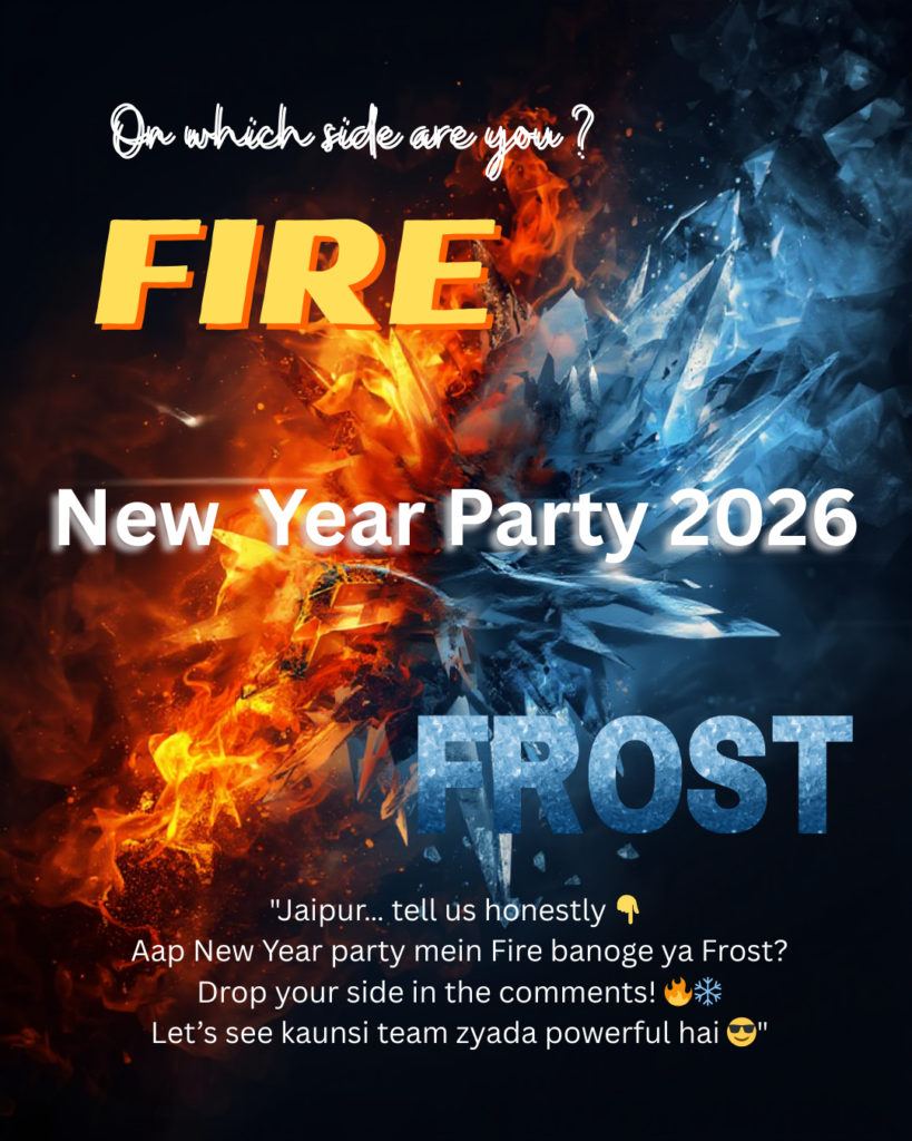New year party 2026 Fire and Frost Theme Jaipur