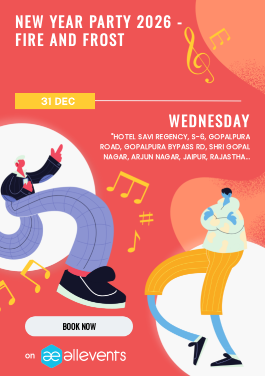 New year party 2026 Fire and Frost Theme Jaipur - ticketing partner all events
