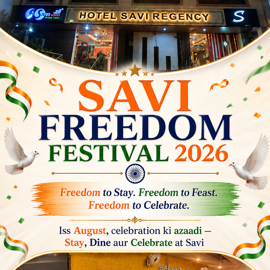 Savi Freedom Festival 2026 from 1 -31 August at Hotel Savi Regency Jaipur